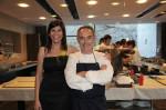 Samira Briguech con Ferrán Adriá en las últimas cenas de El Bulli.
Junio 2011
